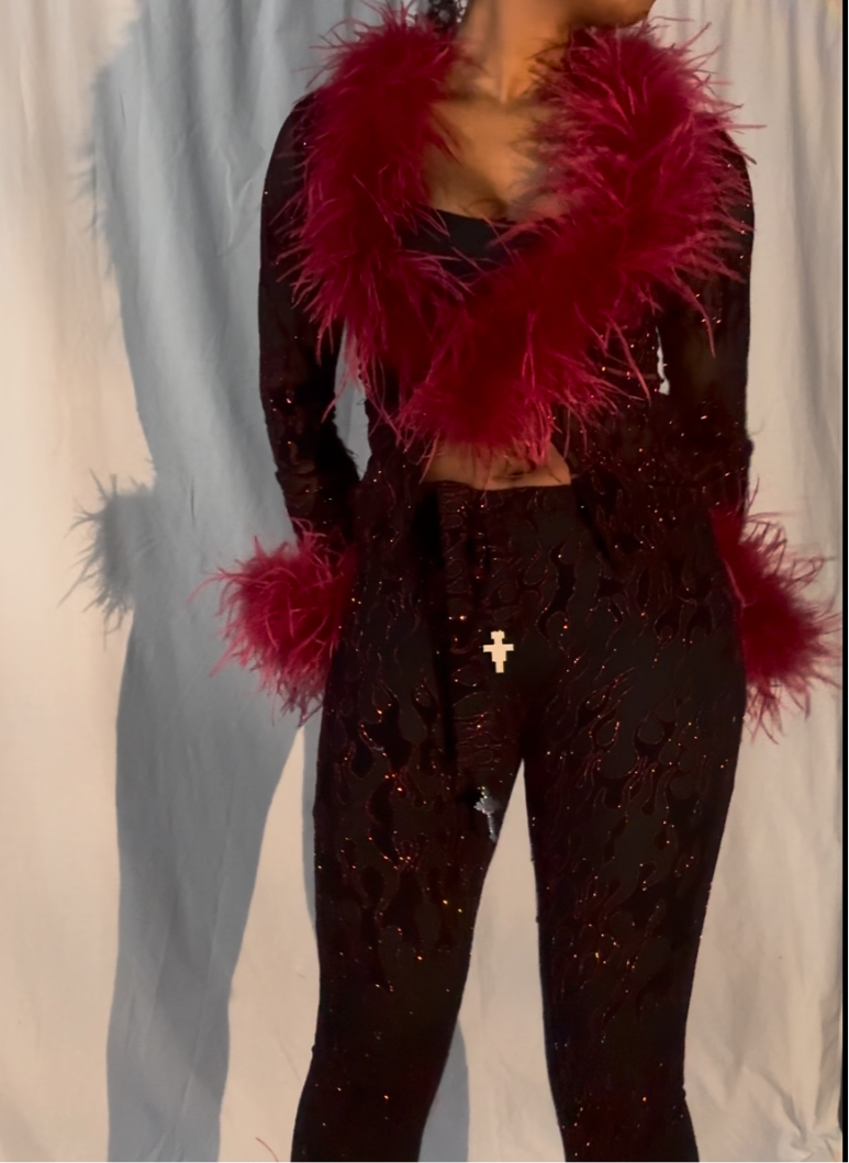 Flames Glam Top